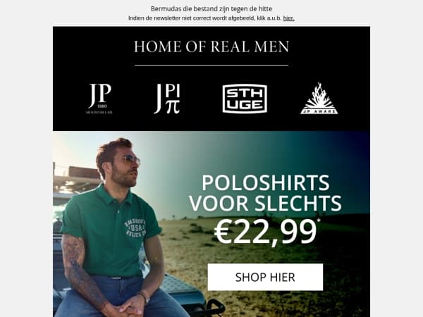 👕 Poloshirts voor slechts €22,99