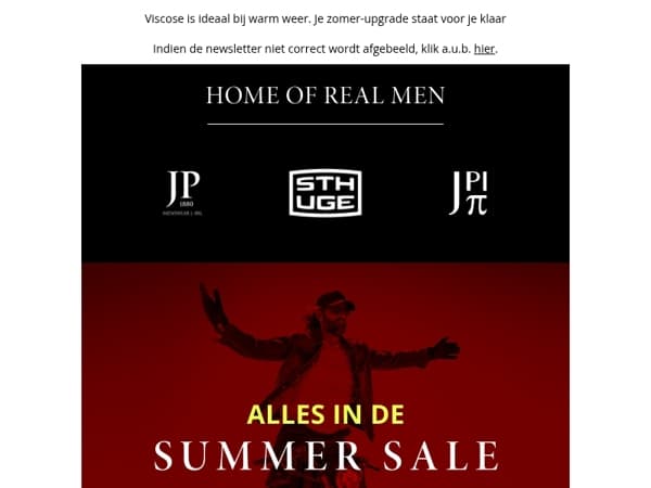 Zomer? Doen we. Alles in de Summer Sale voor de 1/2 prijs