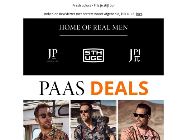 Paas Deals 🐇 Slechts € 29,99 voor overhemden met korte mouwen
