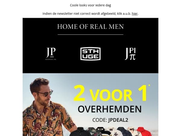 2 Overhemden voor de prijs van1! Dat doen wij voor je.