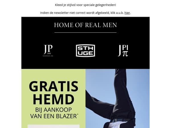 Gratis overhemd bij aankoop van een blazer ! 👔