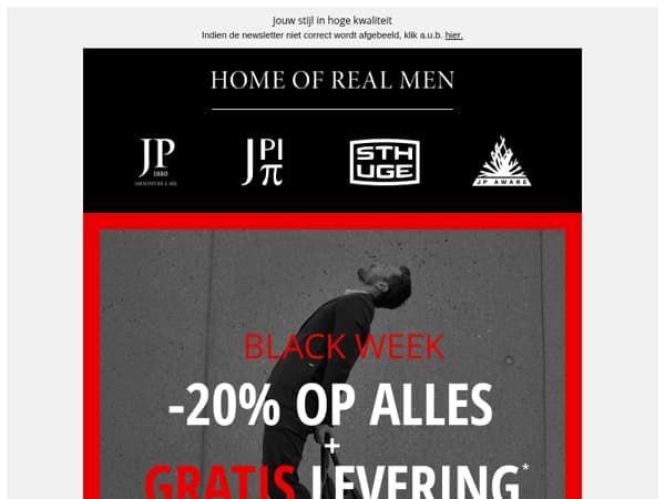 20% korting op alles + gratis levering. Al gezien?
