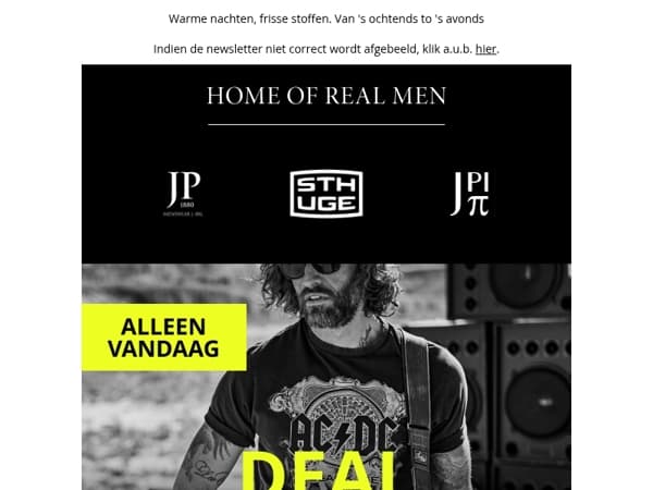 20% korting op band T-shirts 🤟 Deal van de dag!