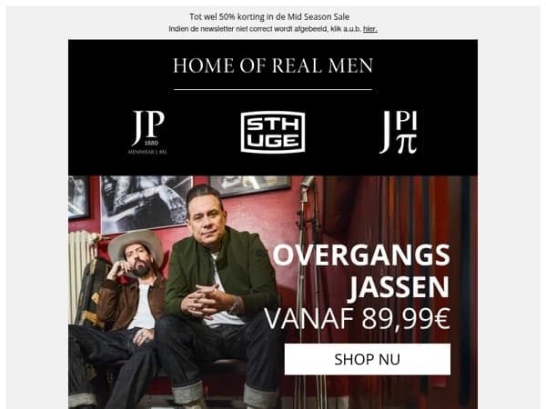 Overgangsjassen vanaf 89,99€ - Trakteer jezelf op nieuwe stijlen!