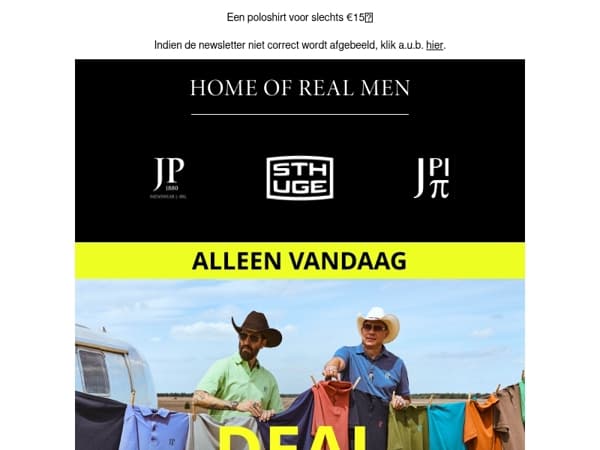 Set van twee poloshirts voor slechts €29,99