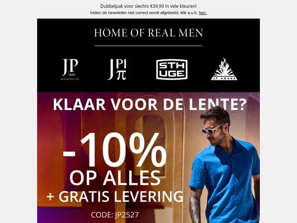 Spring is here! -10% + Gratis verzending!