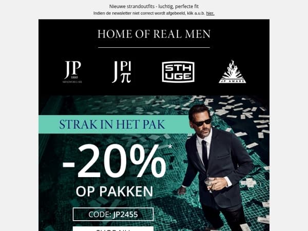 -20% op pakken. Vandaag verlengd!