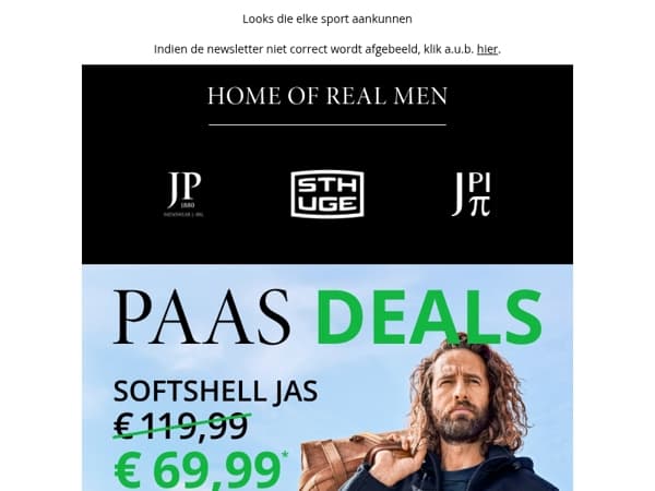 Paas Deals 🌿 Softshell jas slechts € 69,99
