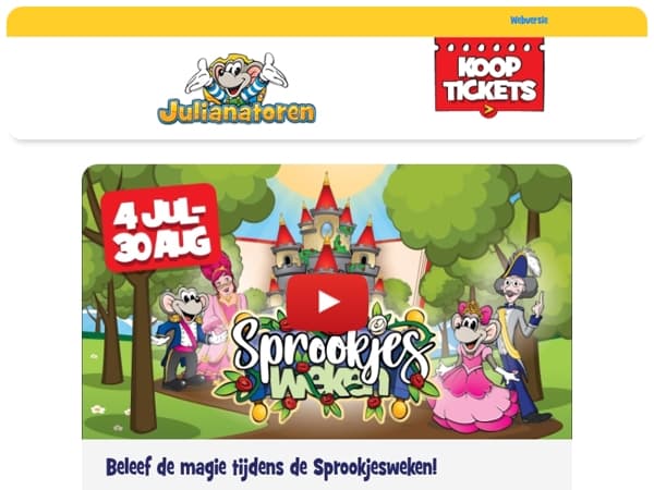 ✨ Beleef de magie tijdens de Sprookjesweken!