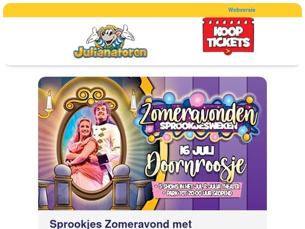 De Sprookjes Zomeravonden gaan van start! ✨