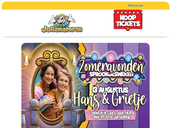 Deze week: Hans & Grietje in het theater! 🍭