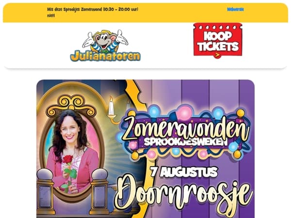 🌹 Doornroosje op 7 augustus in het Theater