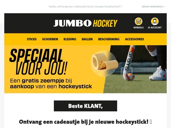 Speciaal voor jou een gratis zeempje!