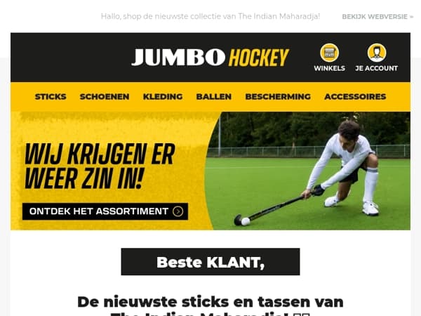 De nieuwste sticks en tassen van The Indian Maharadja! 🏑🔥