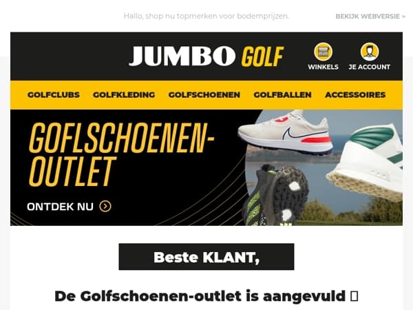 Laatste kans! 👟 De Golfschoenen-outlet is aangevuld! 