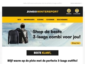 Blijf warm op de piste met de perfecte 3-laags outfits!