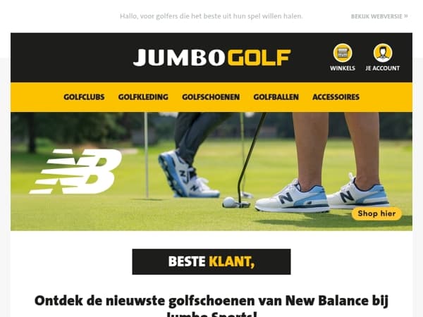 Ontdek de nieuwste golfschoenen van New Balance bij Jumbo Sports!