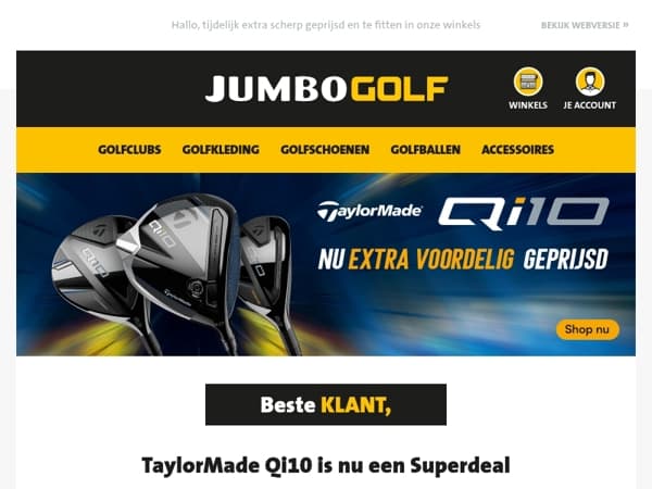 TaylorMade Qi10 is nu een Superdeal