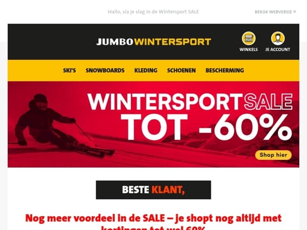Nog meer voordeel in de SALE – je shopt nog altijd met kortingen tot wel 60%
