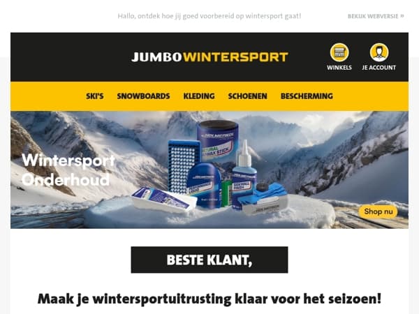 Maak je wintersportuitrusting klaar voor het seizoen!