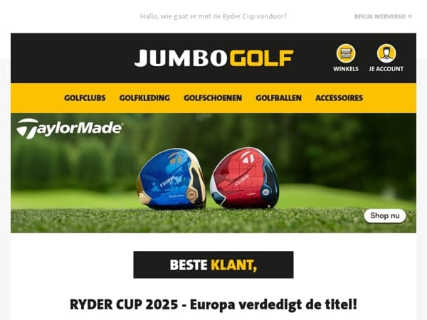 Ryder Cup 2025 - Europa verdedigt de titel!🏆