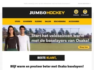  Blijf warm en presteer beter met Osaka baselayers!
