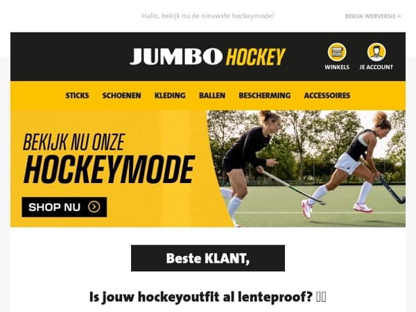 Is jouw hockeyoutfit al lenteproof? 