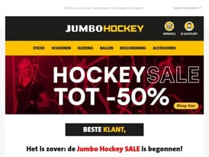 Het is zover: de Jumbo Hockey SALE is begonnen!
