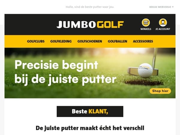 De juiste putter maakt écht het verschil