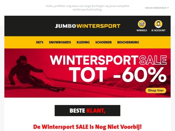 De Wintersport SALE Is Nog Niet Voorbij!