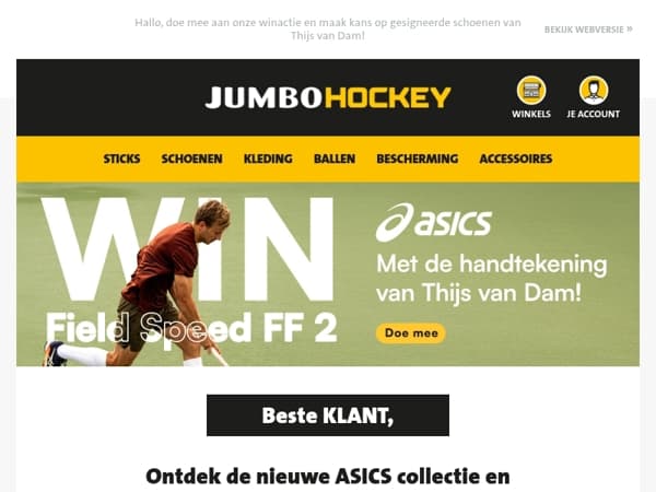 Ontdek de nieuwe ASICS collectie en maak kans op gesigneerde schoenen van Thijs van Dam!