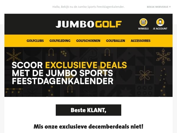 Mis onze exclusieve decemberdeals niet!