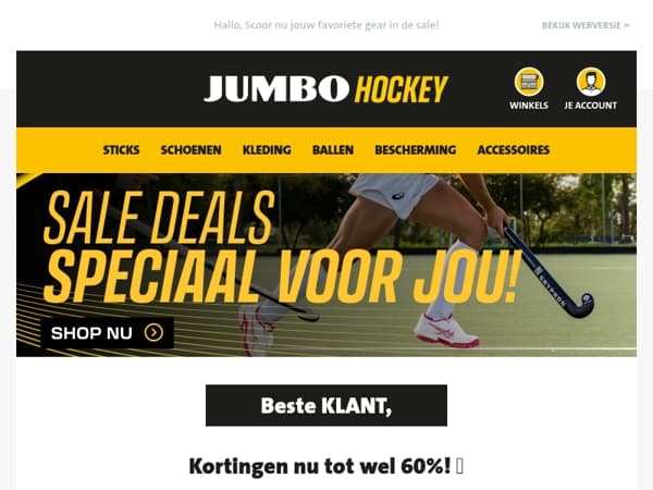 Kortingen nu tot wel 60%! 🚨