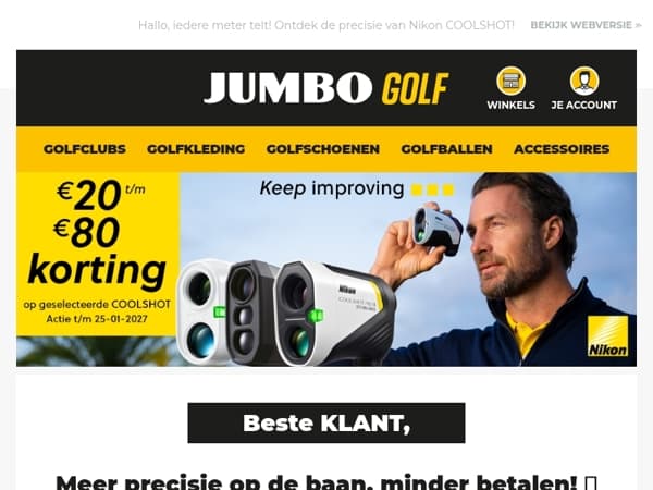 Elke meter telt met Nikon COOLSHOT!