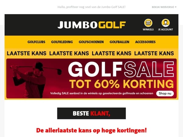 De allerlaatste kans op hoge kortingen!