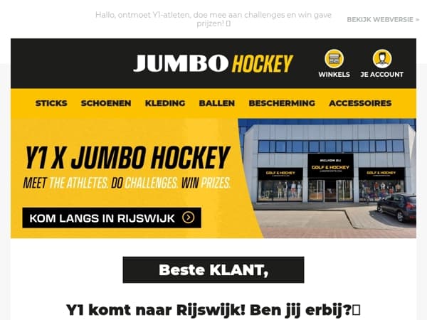 Y1 komt naar Rijswijk! Ben jij erbij?🔥