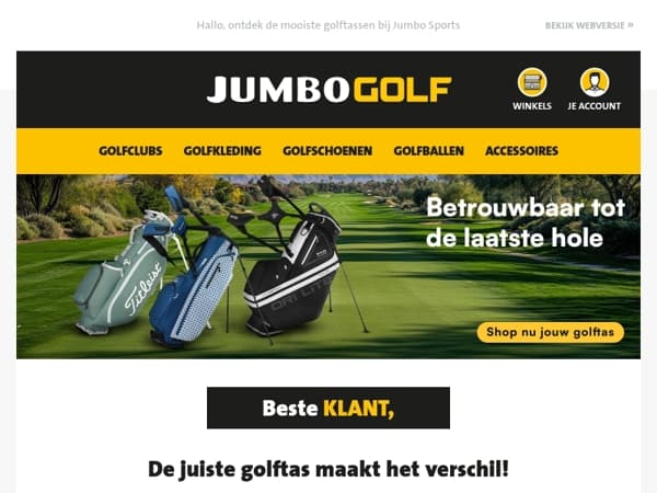 De juiste golftas maakt het verschil!