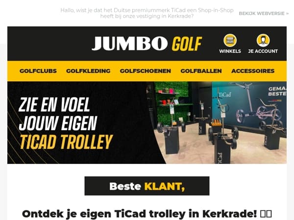 Ontdek je eigen TiCad trolley in Kerkrade! 🛠️⛳️