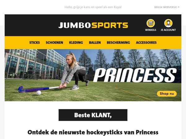 Ontdek de nieuwste hockeysticks van Princess