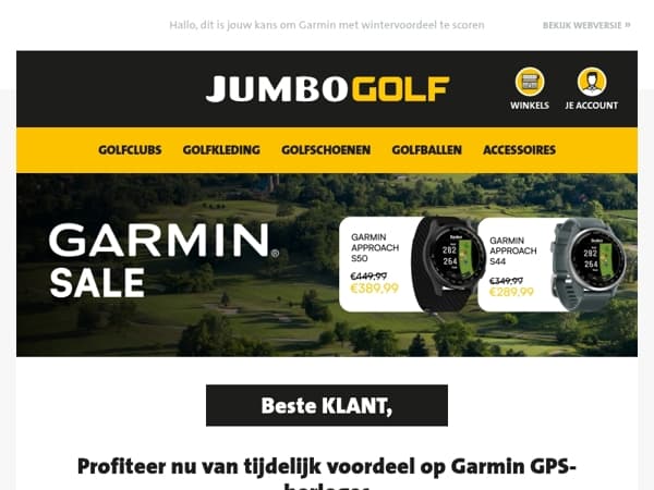 Profiteer nu van tijdelijk voordeel op Garmin GPS-horloges