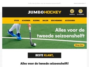 Alles voor de tweede seizoenshelft!