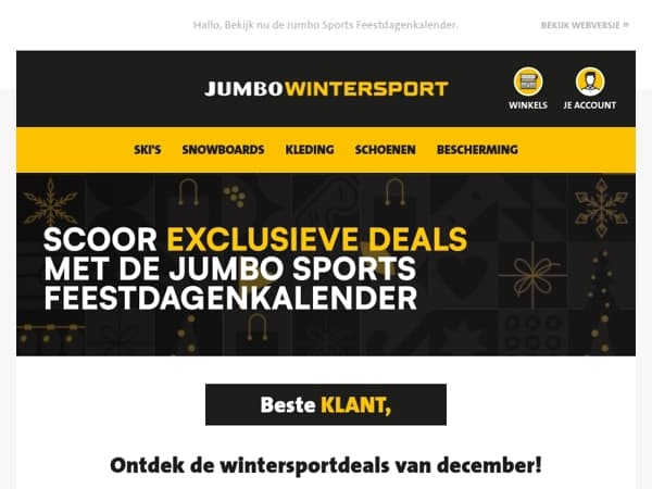 Ontdek de wintersportdeals van december!