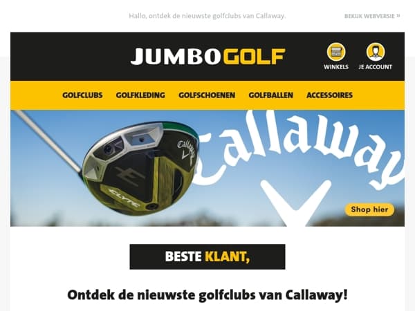 Ontdek de nieuwste golfclubs van Callaway!