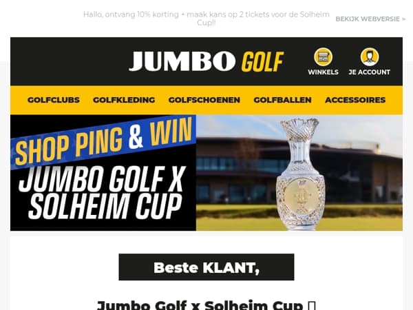 Ontdek de Solheim Cup Deals bij Jumbo Golf! 🏆