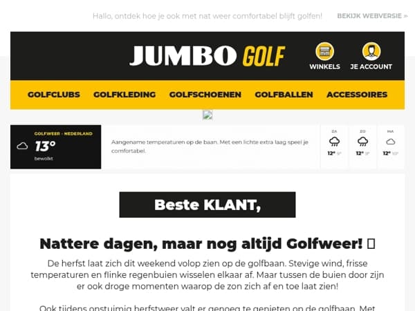 Ook nattere herfstdagen zijn Golfweer! 🍂⛳️