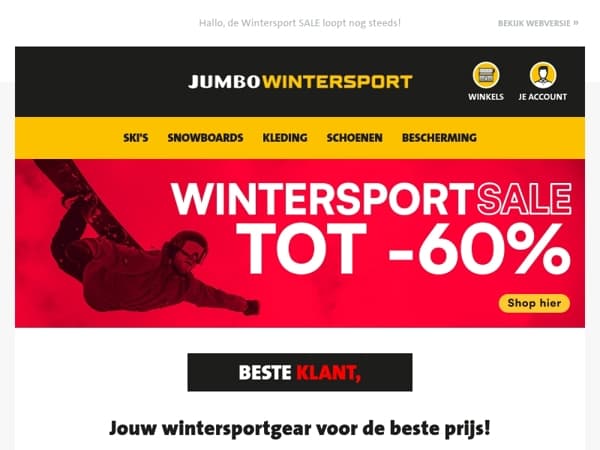 Jouw wintersportgear voor de beste prijs!