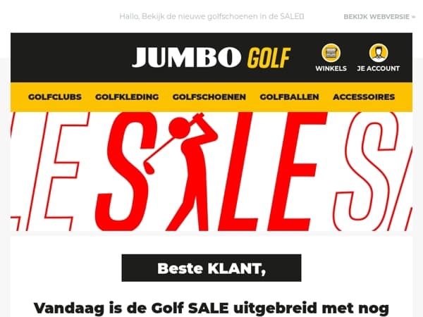 Vandaag is de Golf SALE uitgebreid met nog meer golfschoenen.