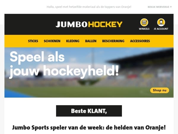 Jumbo Sports speler van de week: de helden van Oranje!