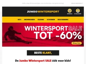 De Jumbo Wintersport SALE óók voor kids!