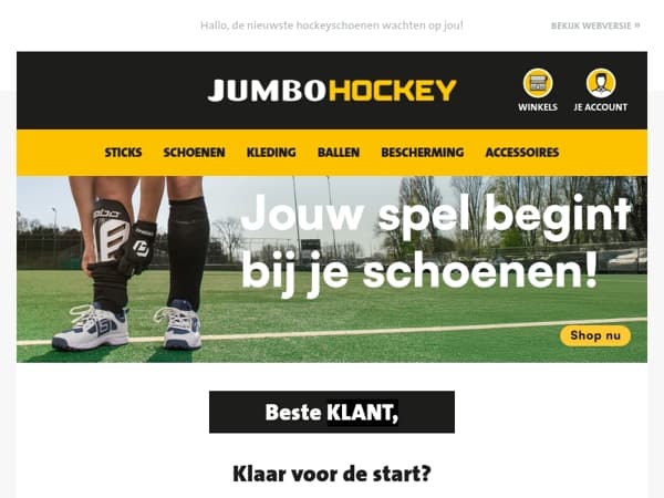 Klaar voor de start? Scoor je nieuwe hockeyschoenen bij Jumbo Sports!